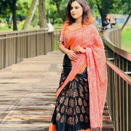 Cotton Batik Saree