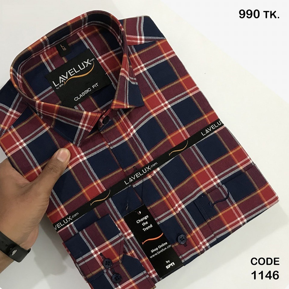 Men's Full Sleeve Casual Check Shirt