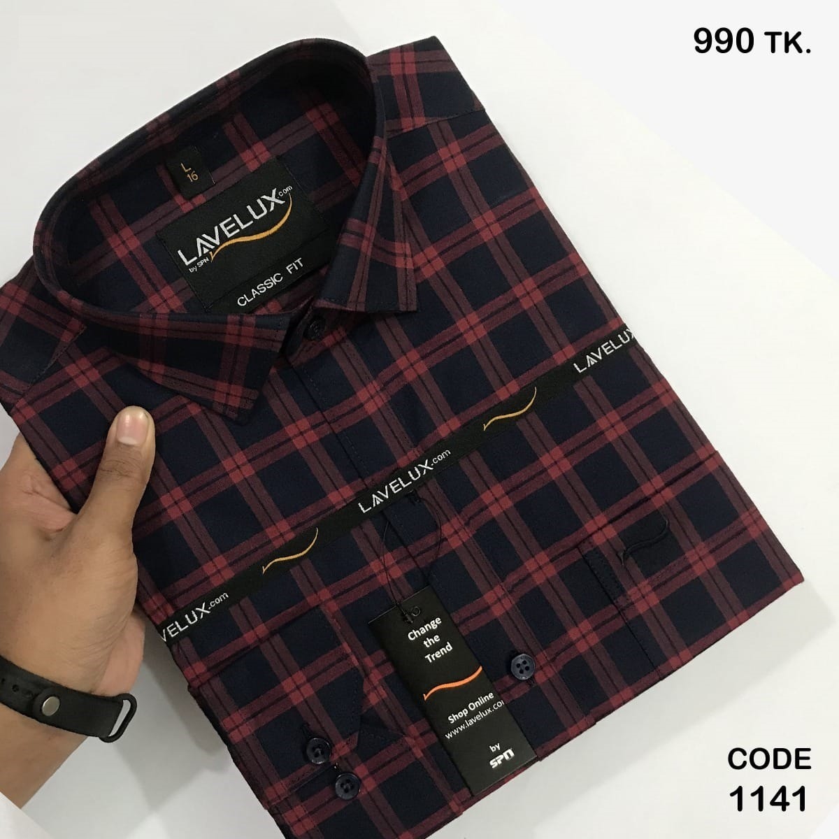 Men's Full Sleeve Casual Check Shirt