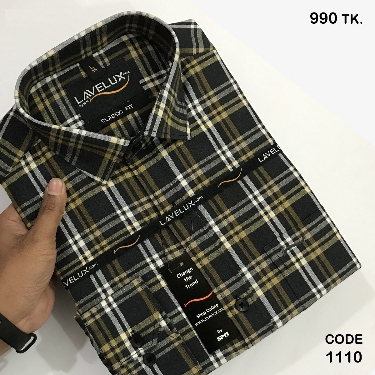 Men's Full Sleeve Casual Check Shirt