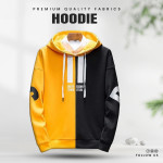 Yellow and black Hoodie For Man