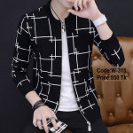 Black And white color Jacket